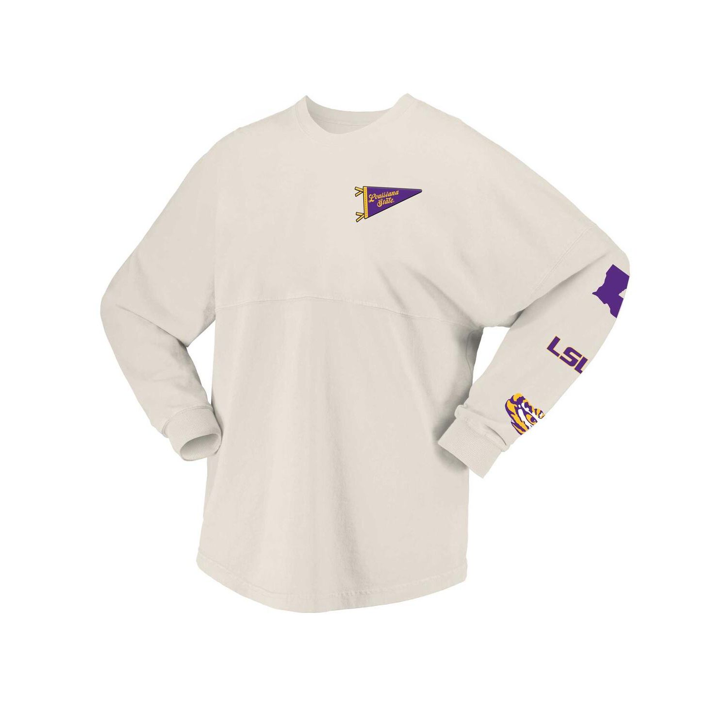 Women's Natural LSU Tigers Local Long Sleeve T-Shirt