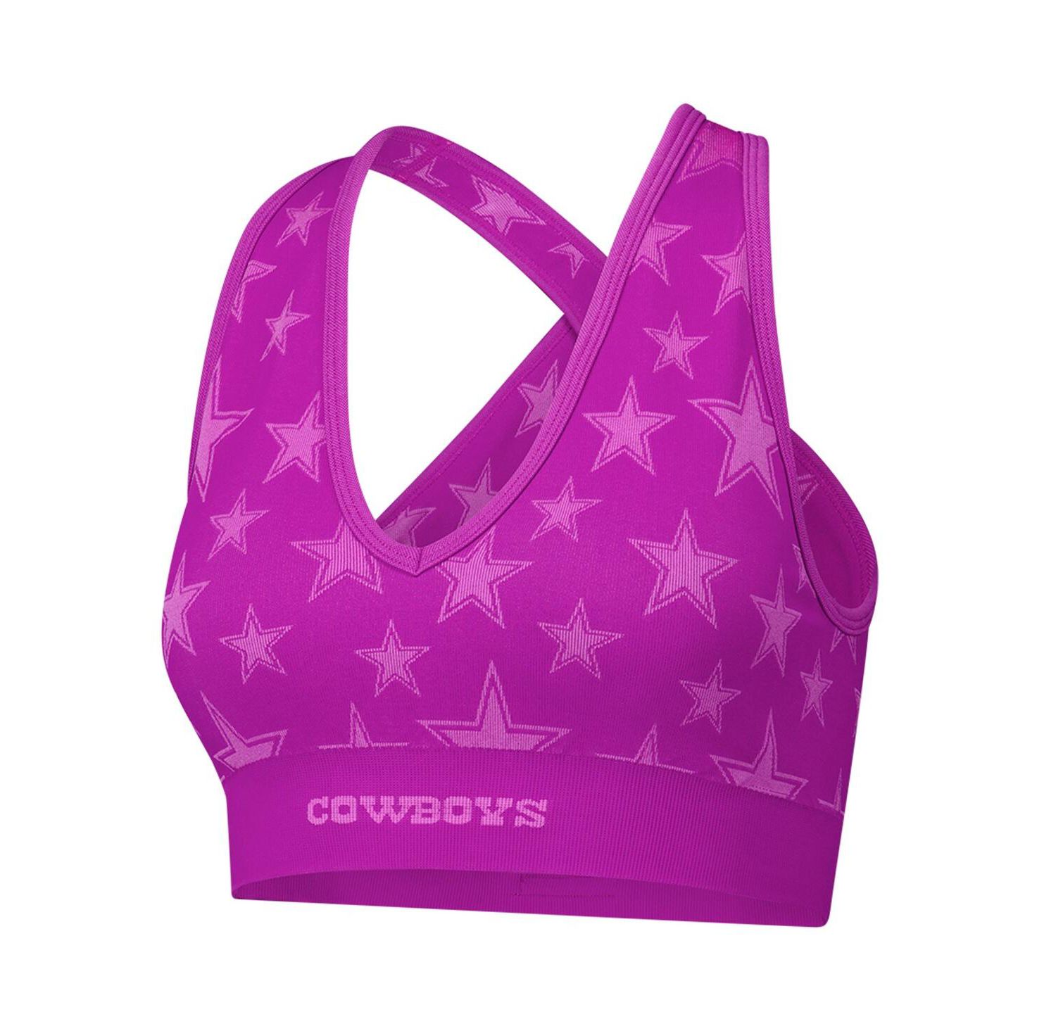 Women's 2-Piece Purple Dallas Cowboys Seamless Bra Legging Knit Set