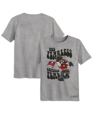 Mitchell & Ness - Preschool Heather Gray Tampa Bay Buccaneers Captain Fear Mascot T-Shirt