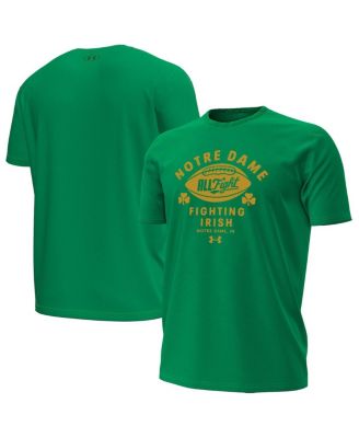 Under Armour - Men's Kelly Green Notre Dame Fighting Irish Football T-Shirt