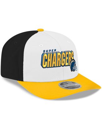 Men's White/Gold Los Angeles Chargers Super Chargers 9SEVENTY Adjustable Hat