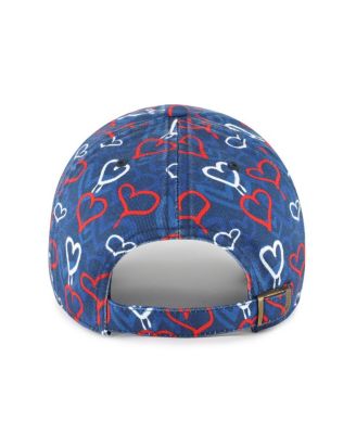 Big Girls Navy Boston Red Sox Mural Clean Up Adjustable Hat