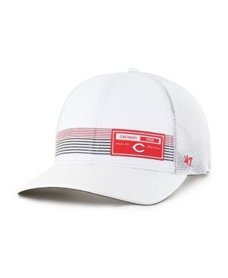 '47 Brand - Men's White Cincinnati Reds Rangefinder Brrr Trucker Adjustable Hat