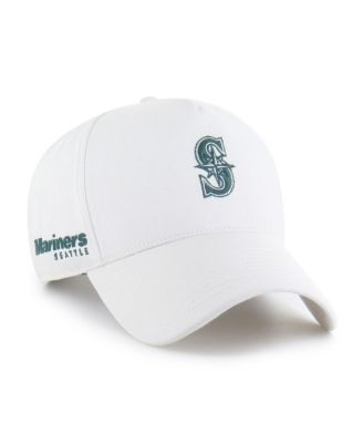 '47 Brand - Men's White Seattle Mariners Foundational Pinch Offside Adjustable Hat