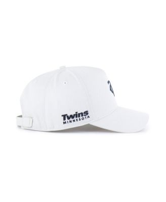 Men's White Minnesota Twins Foundational Pinch Offside Adjustable Hat