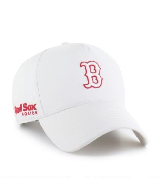 '47 Brand - Men's White Boston Red Sox Foundational Pinch Offside Adjustable Hat