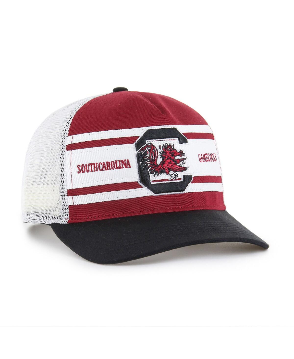 47 Brand Big Boys And Girls Garnet/black South Carolina Gamecocks Super Stripe Hitch Adjustable Trucker Hat In Multi