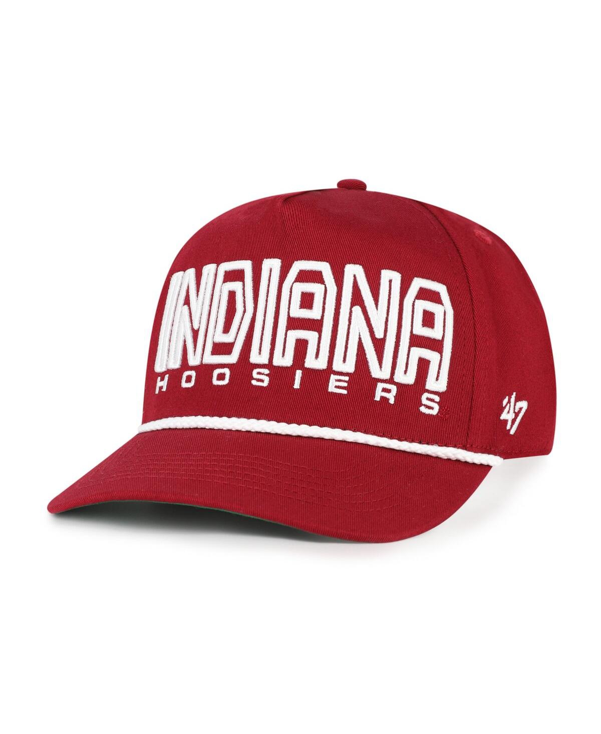 47 Brand Big Boys And Girls Crimson Indiana Hoosiers Byline Hitch Adjustable Hat In Red