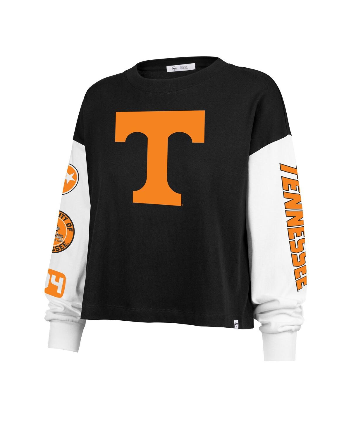 47 Brand Women's Black Tennessee Volunteers Sydney Long Sleeve T-shirt In Black