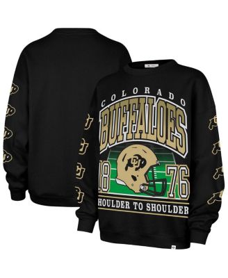 '47 Brand - Women's Black Colorado Buffaloes Go Big Oversized Pullover Sweatshirt