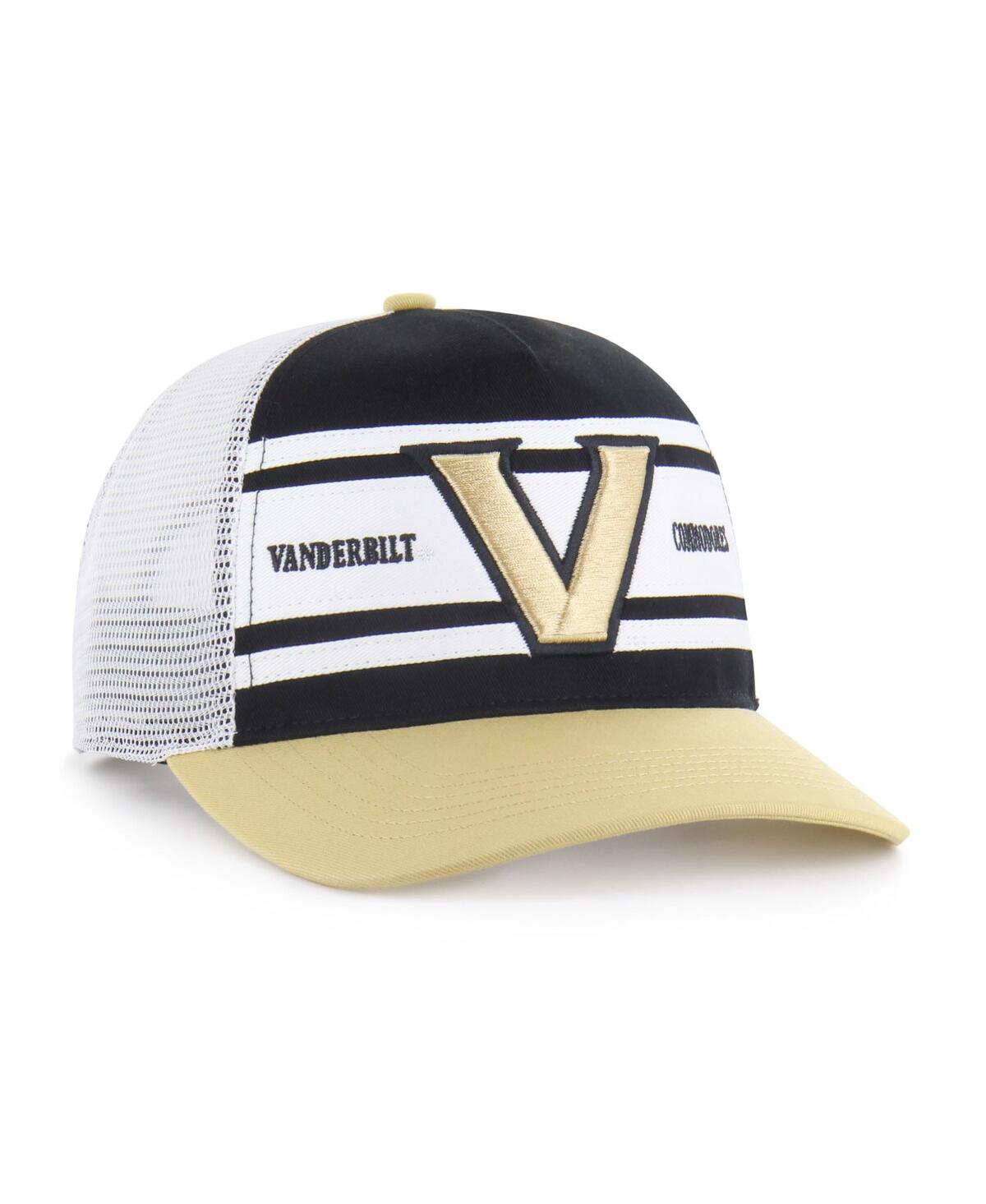 47 Brand Big Boys And Girls Black/gold Vanderbilt Commodores Super Stripe Hitch Adjustable Trucker Hat In Multi