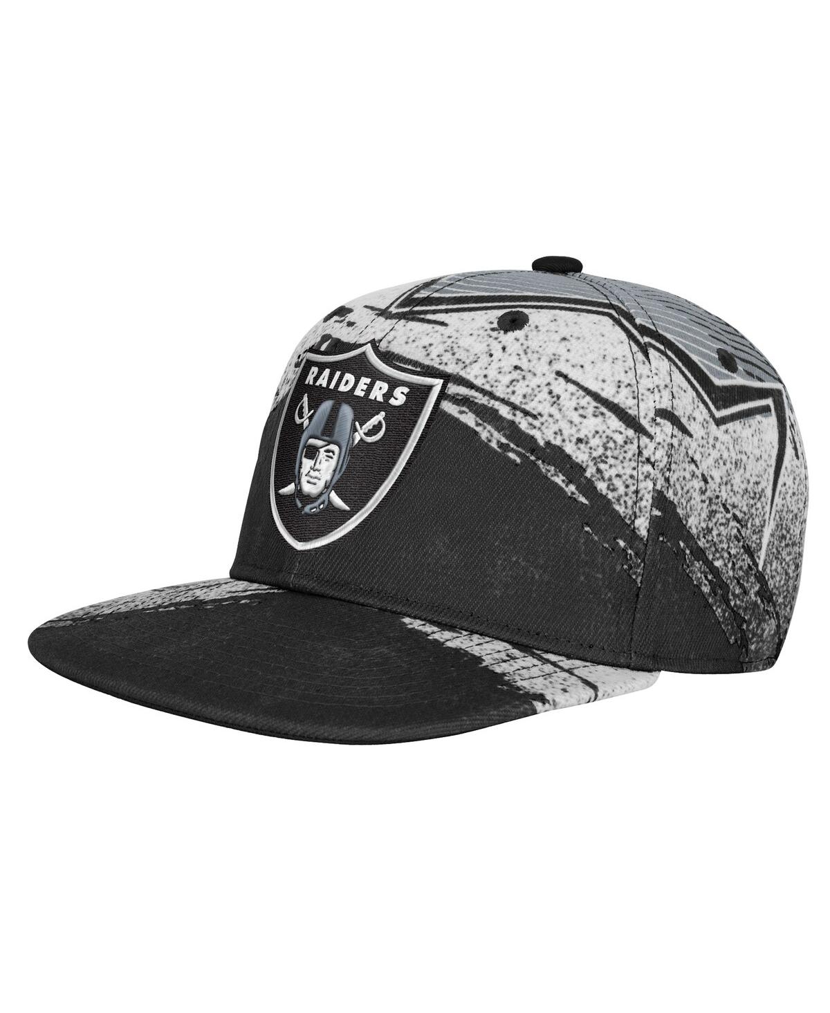 Outerstuff Big Boys And Girls Black Las Vegas Raiders Make Noise Adjustable Hat In Black