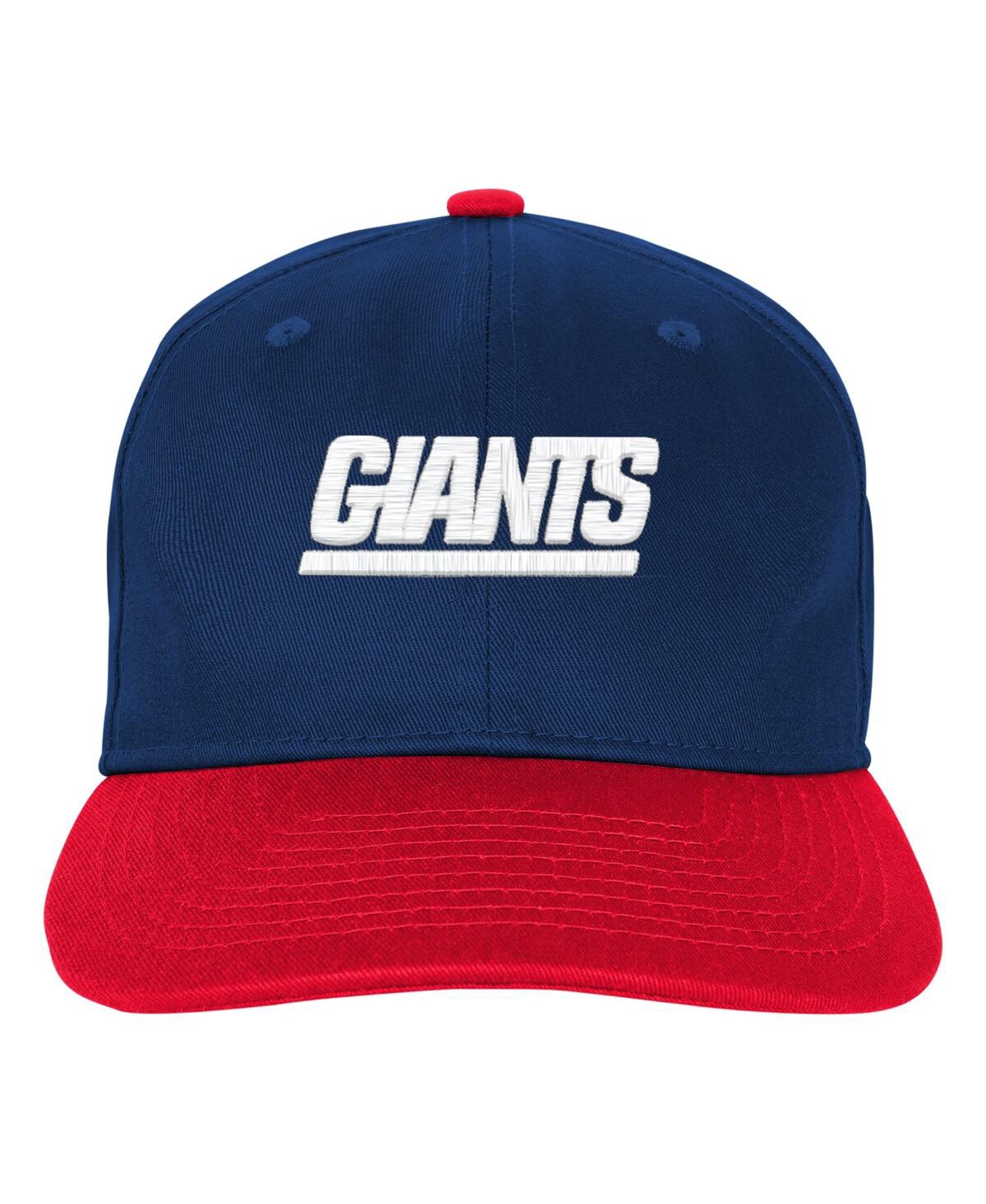 Outerstuff Big Boys And Girls Royal New York Giants True Retro Adjustable Hat In Blue