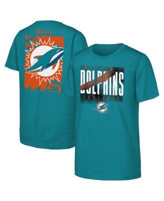 Outerstuff - Big Boys and Girls Aqua Miami Dolphins Posterize T-Shirt