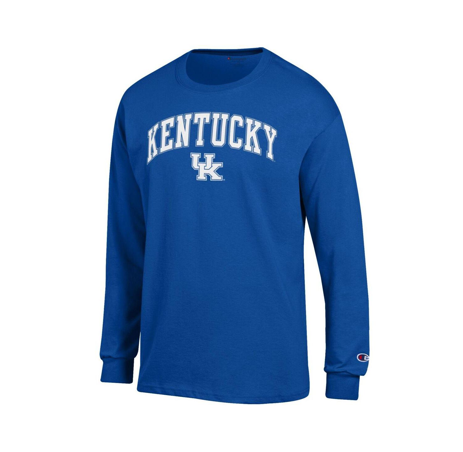 Men's Royal Kentucky Wildcats Arch Over Logo Long Sleeve T-Shirt
