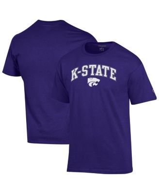 Champion - Men's Purple Kansas State Wildcats Arch Over Logo T-Shirt