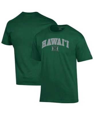 Champion - Men's Green Hawaii Rainbow Warriors Arch Over Logo T-Shirt