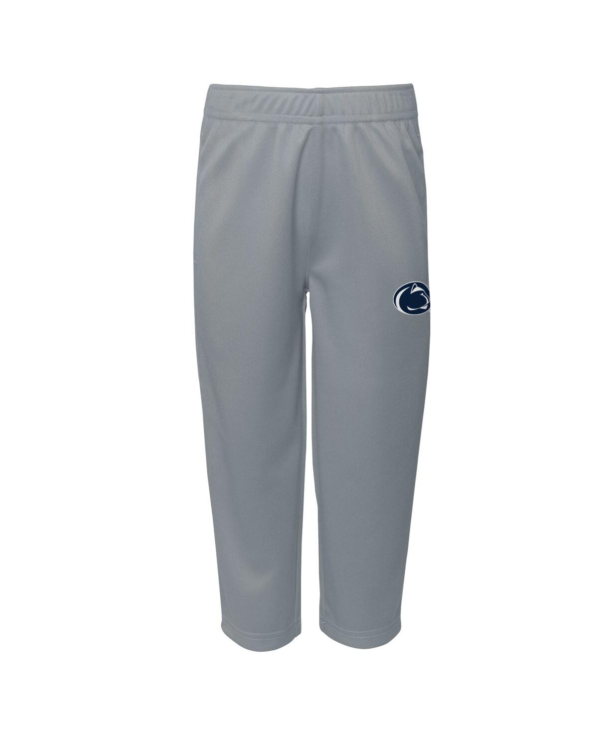 Outerstuff Toddler 2-piece Navy/gray Penn State Nittany Lions Red Zone V-neck Top And Pants Set In Blue