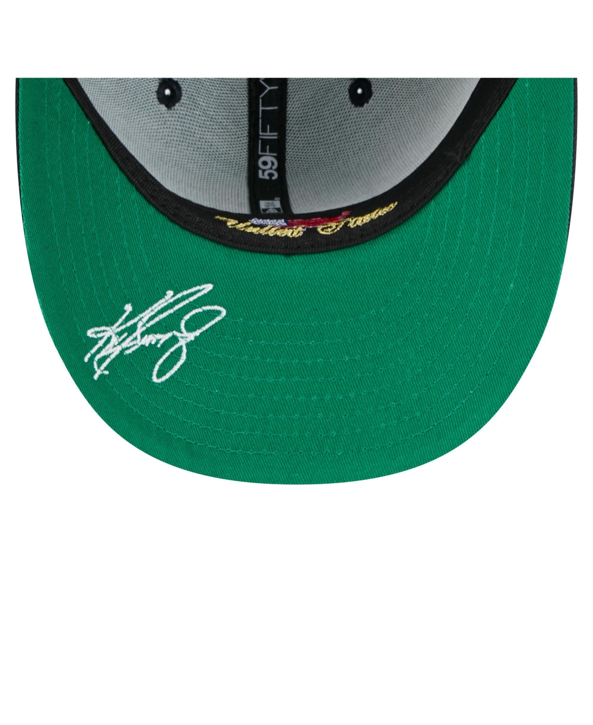 New Era Men's Ken Griffey Jr. Aqua Seattle Mariners 59fifty Fitted Hat In Black