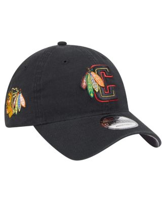 New Era - Men's Black Chicago Blackhawks Deceptor 9TWENTY Adjustable Hat