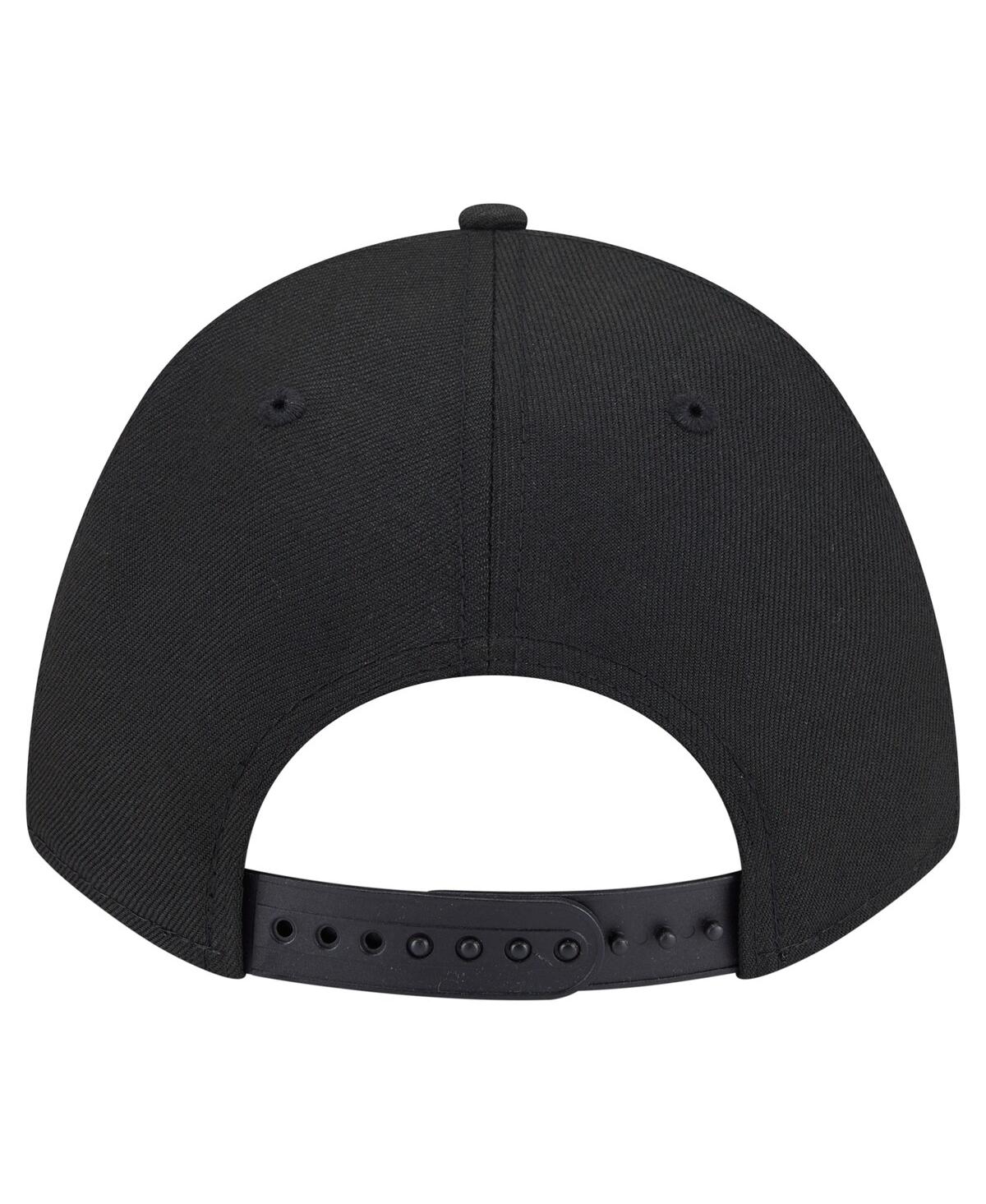 New Era Men's Black Kansas City Chiefs Team Collection 9forty M-crown A-frame Adjustable Hat In Black