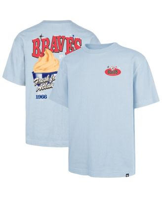 '47 Brand - Men's Light Blue Atlanta Braves Ice Cream Parlor Foundation T-Shirt