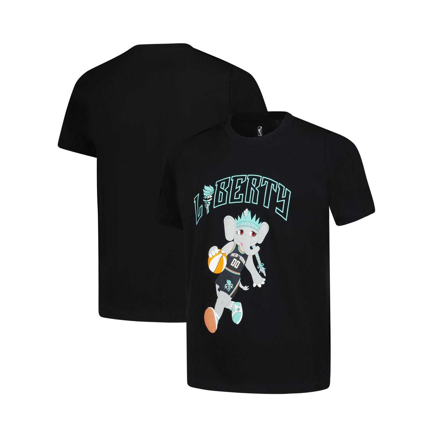 Детская футболка Outerstuff Black New York Liberty Ellie Dribble — фото 1