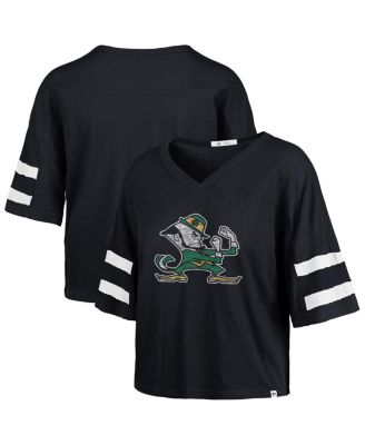 '47 Brand - Women's Navy Notre Dame Fighting Irish Premier Scout Sleeve Stripe Relaxed Dolman T-Shirt