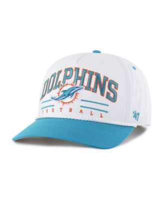 '47 Brand - Men's White/Aqua Miami Dolphins Roscoe Two-Toned Hitch Adjustable Hat