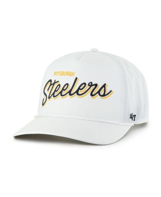 '47 Brand - Men's White Pittsburgh Steelers Brrr Fairway Hitch Adjustable Hat