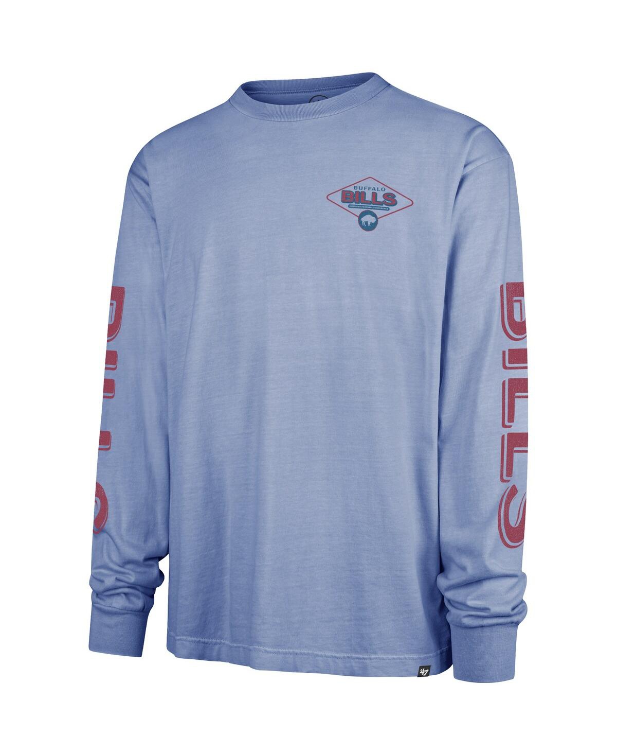 47 Brand Men's Light Blue Buffalo Bills Cairn Ravine Foundation Throwback Long Sleeve T-shirt In Blue