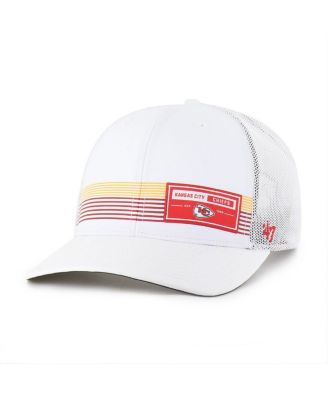 '47 Brand - Men's White Kansas City Chiefs Rangefinder Trucker Adjustable Hat