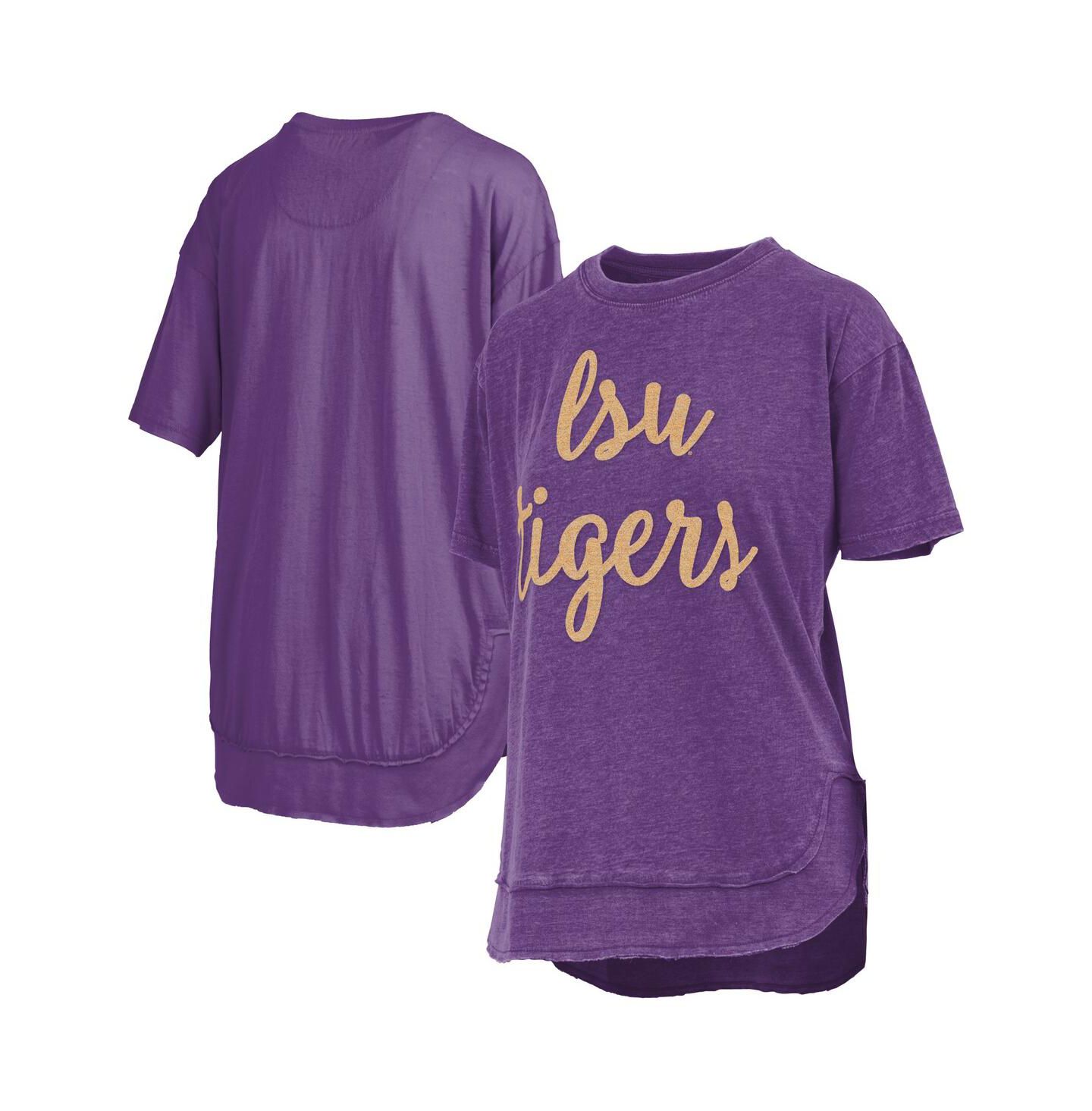 Женская футболка Pressbox Purple LSU Tigers Poncho — фото 1