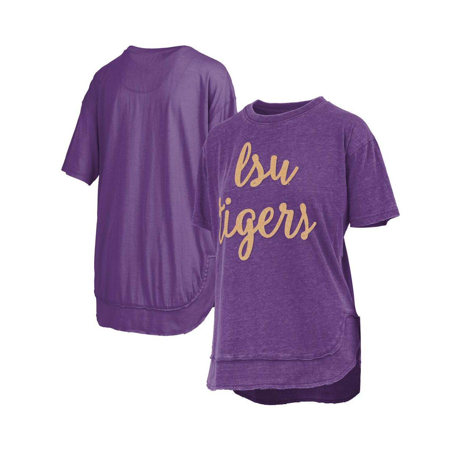 Women's Purple LSU Tigers Poncho T-Shirt