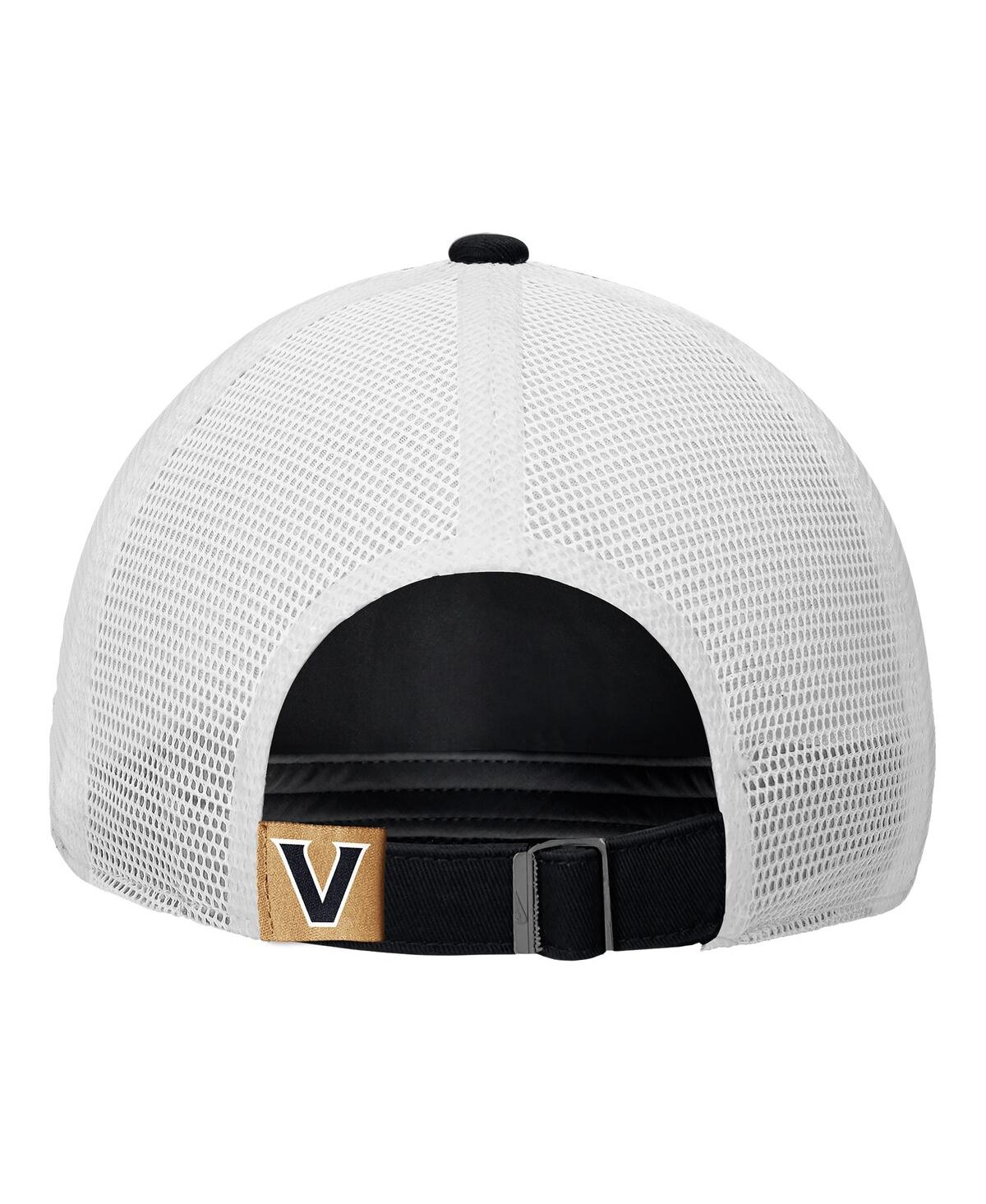 Nike Men's Black Vanderbilt Commodores On-field Club Adjustable Trucker Hat In Black