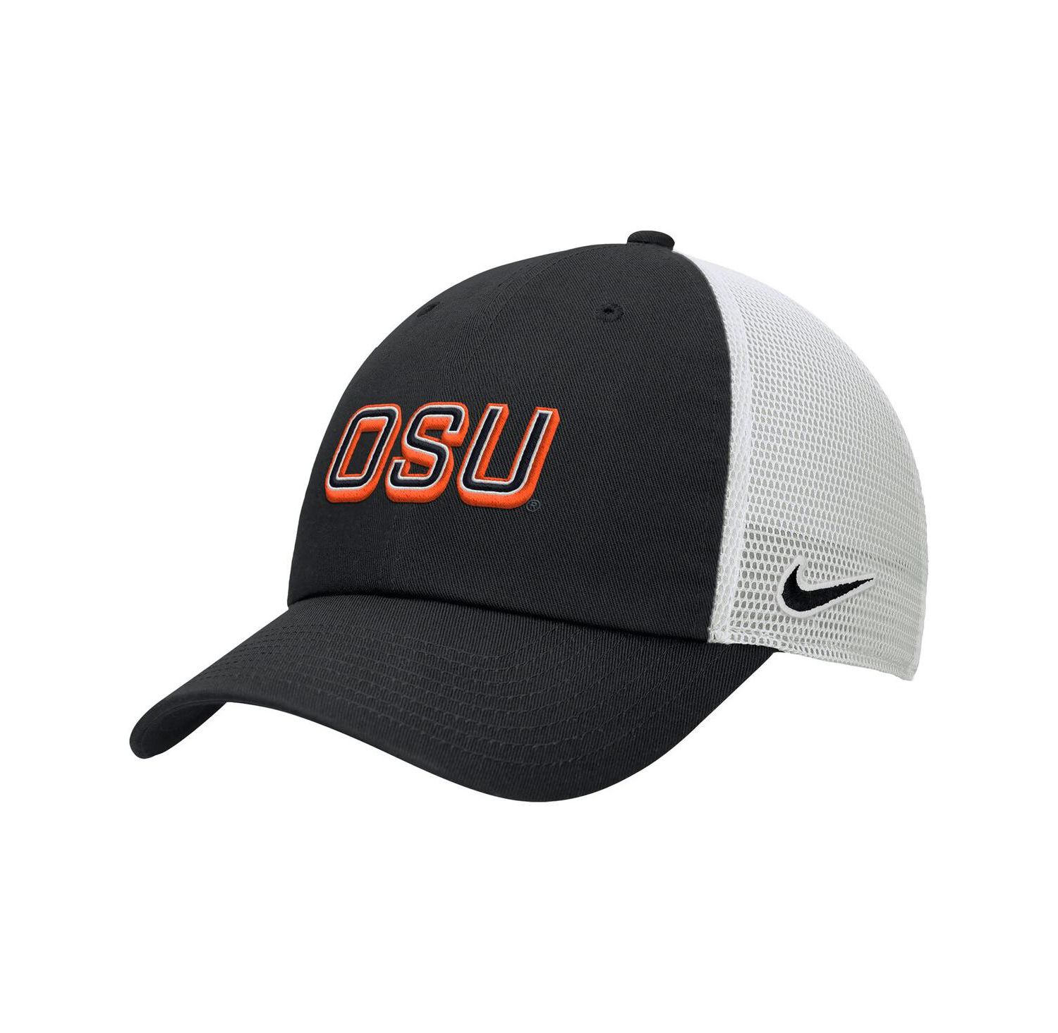 Men's Black Oklahoma State Cowboys On-Field Club Adjustable Trucker Hat