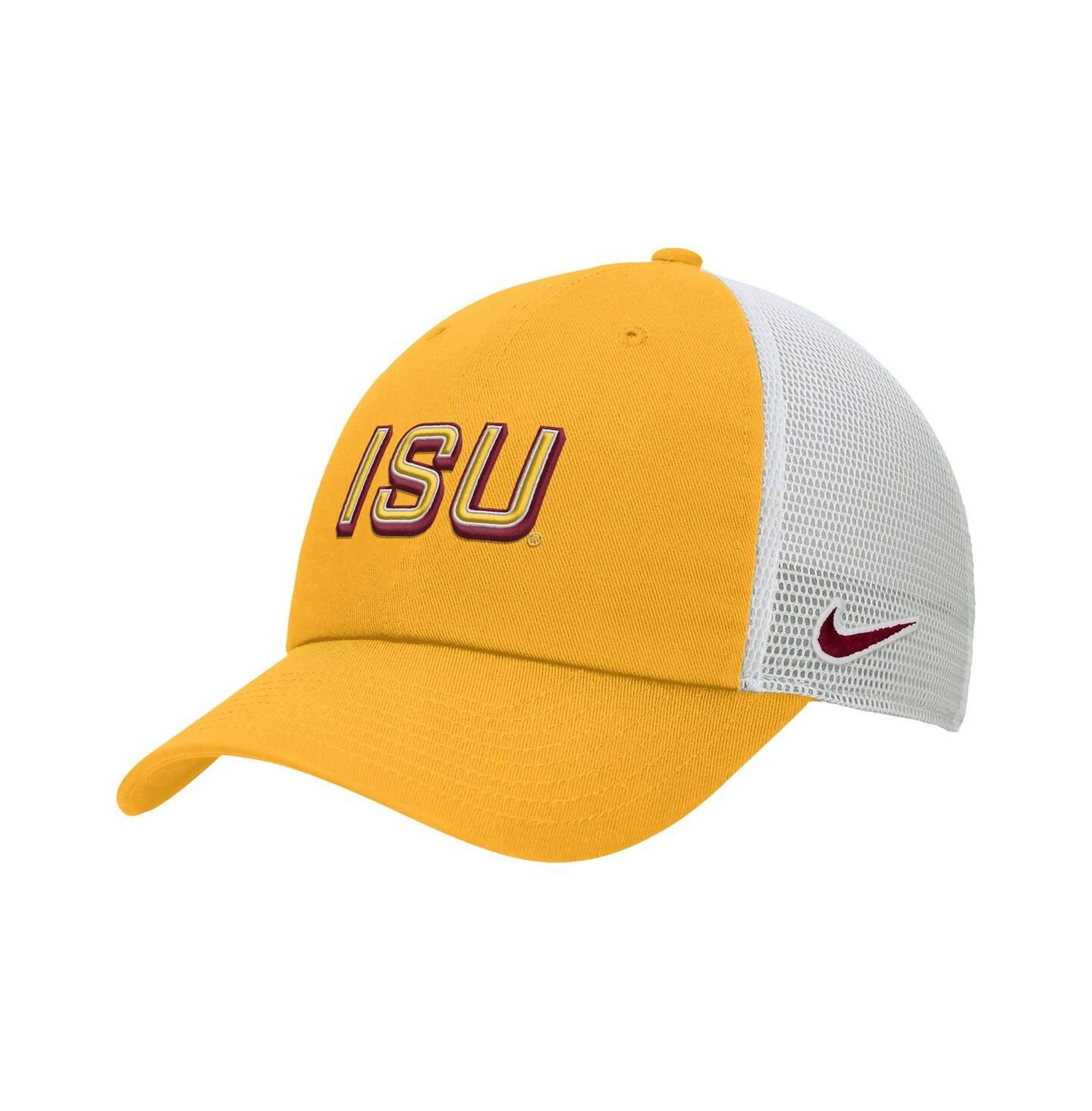 Мужская кепка Nike Gold Iowa State Cyclones On-Field Club Adjustable Trucker Hat — фото 1