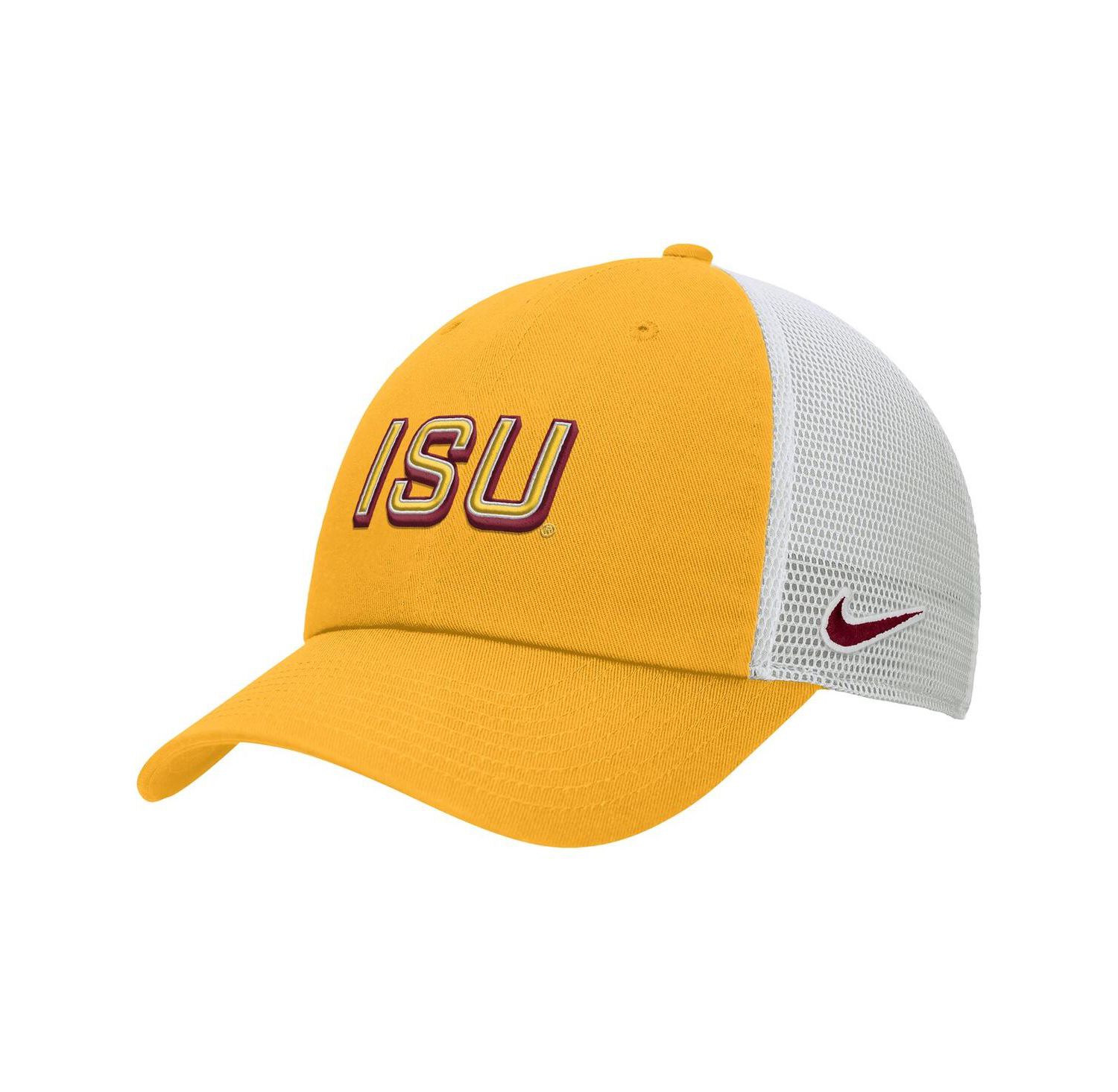 Men's Gold Iowa State Cyclones On-Field Club Adjustable Trucker Hat