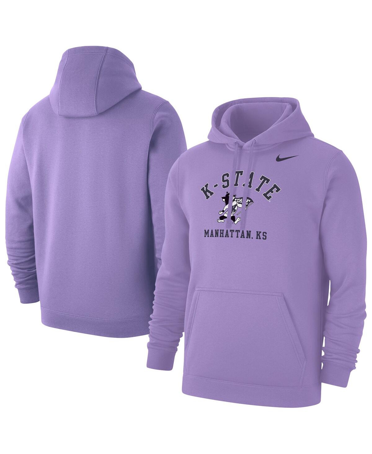 Nike Lavender Kansas State Wildcats K-state Club Hoodie In Purple