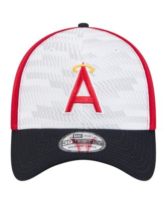 Men's Red/Navy Los Angeles Angels 2025 MLB Clubhouse 39THIRTY Flex Hat