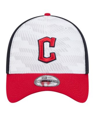 Men's Navy/Red Cleveland Guardians 2025 MLB Clubhouse 39THIRTY Flex Hat