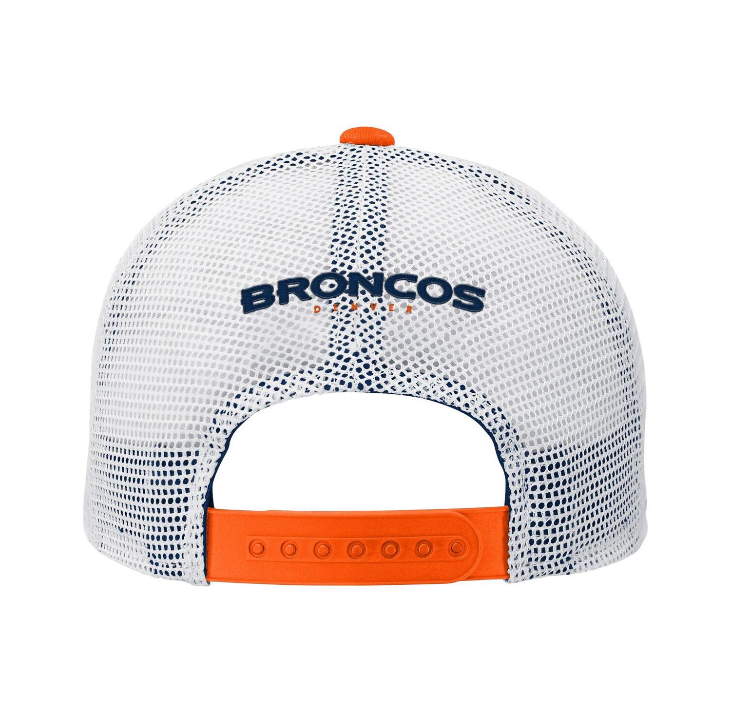 Big Boys and Girls Orange Denver Broncos Core Lockup Trucker Adjustable Hat