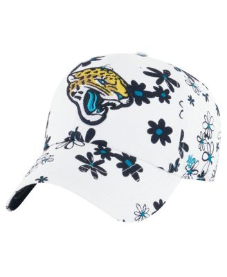 '47 Brand - Girls Toddler White Jacksonville Jaguars Daisy Delight Clean Up Adjustable Hat