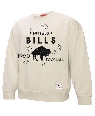Women's Cream Buffalo Bills Plus Size Shooting Star Pullover Sweatshirt