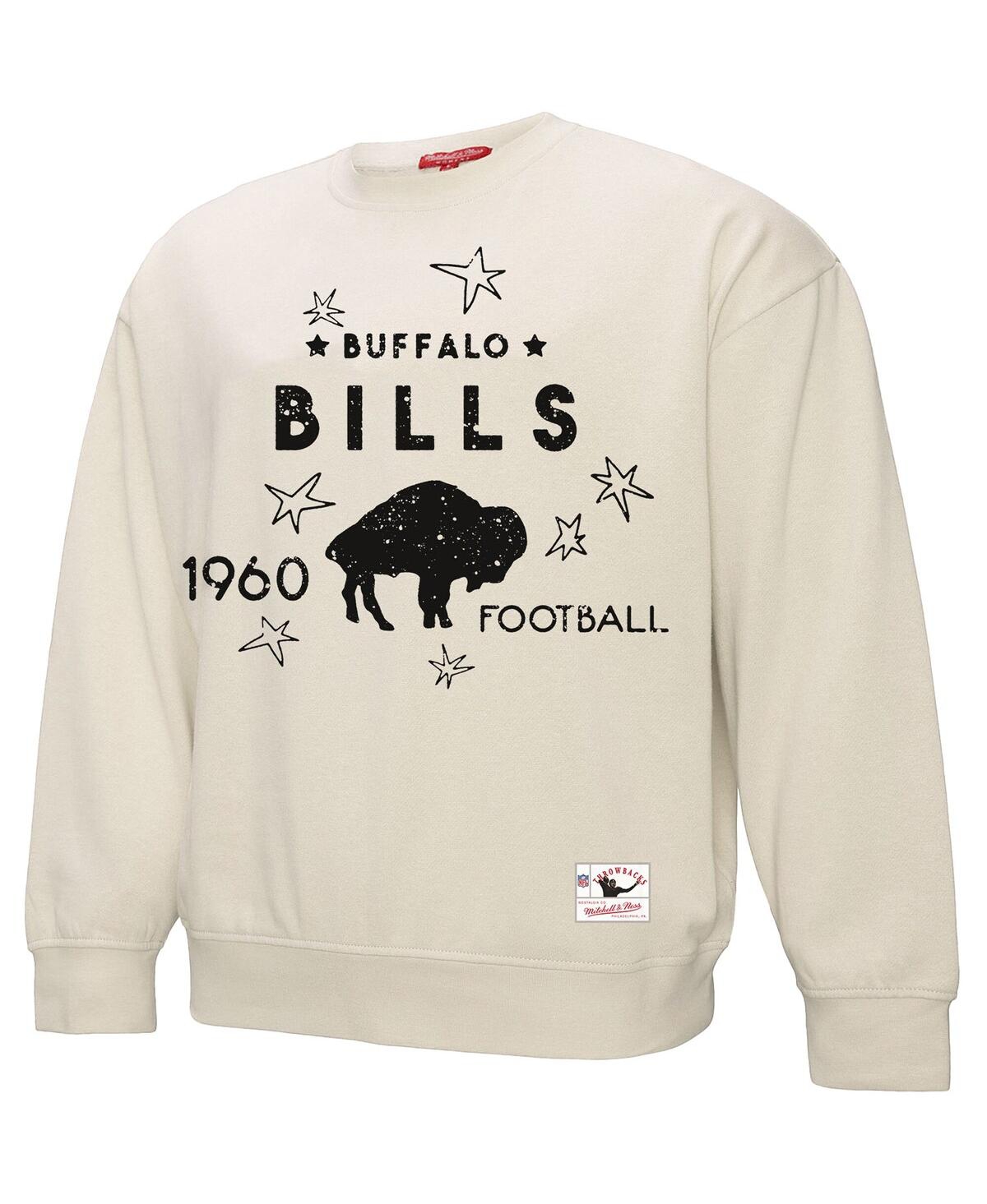Fanatics Women's Cream Buffalo Bills Plus Size Shooting Star Pullover Sweatshirt In White