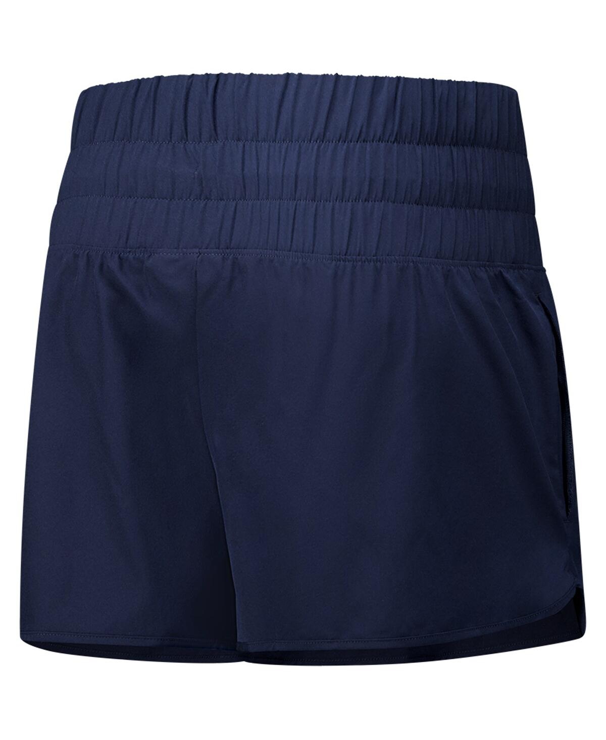 Champion Women's Navy Notre Dame Fighting Irish Tailgate Her Woven Shorts In Blue
