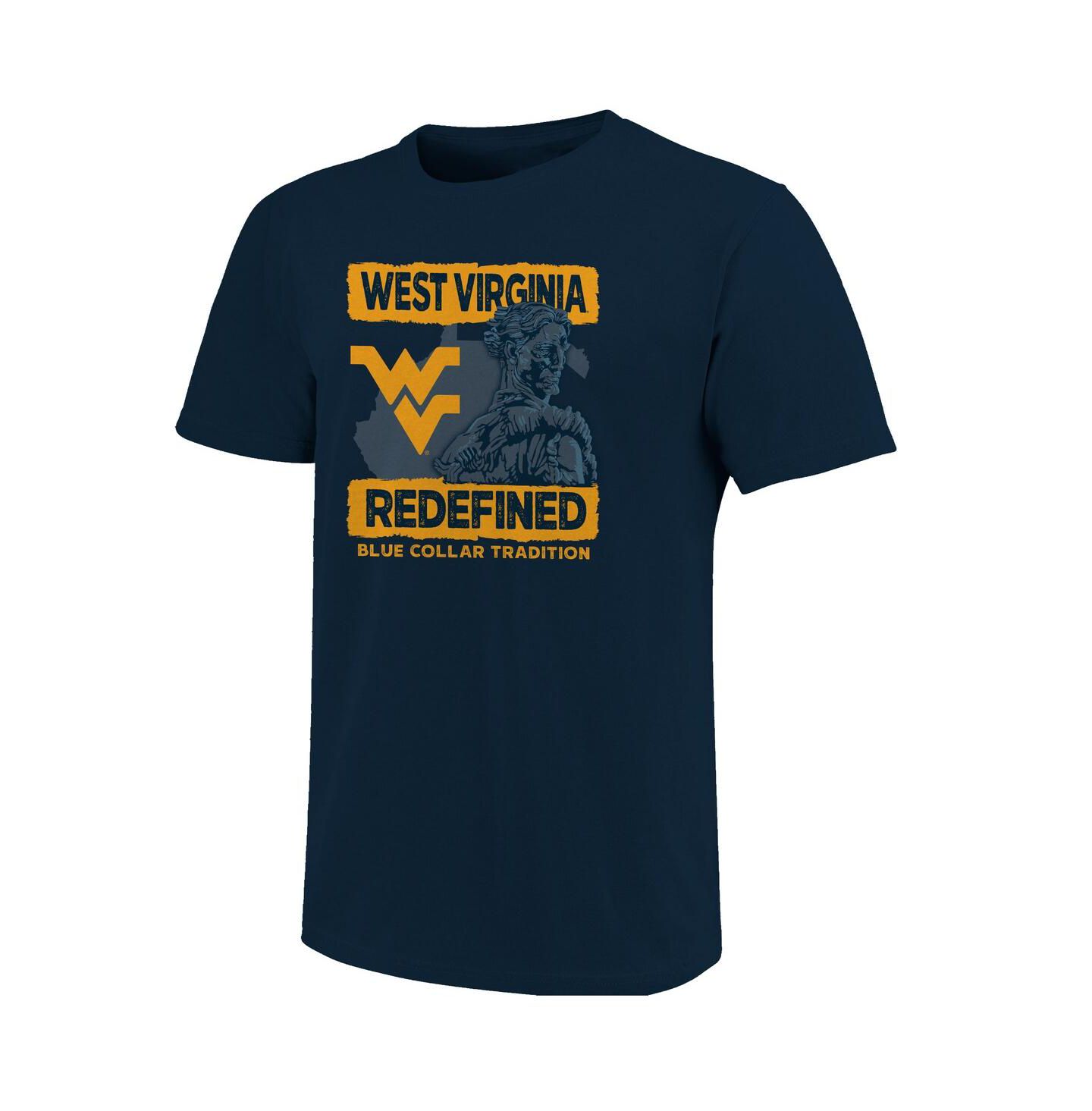 Мужская футболка Image One Navy West Virginia Mountaineers 2025 Fan — фото 2
