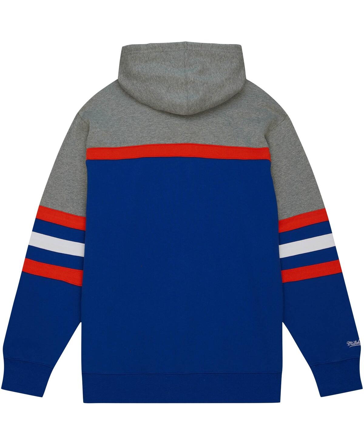 Mitchell & Ness Mitchell Ness Men's Royal Florida Gators Head Coach Pullover Hoodie In Multi