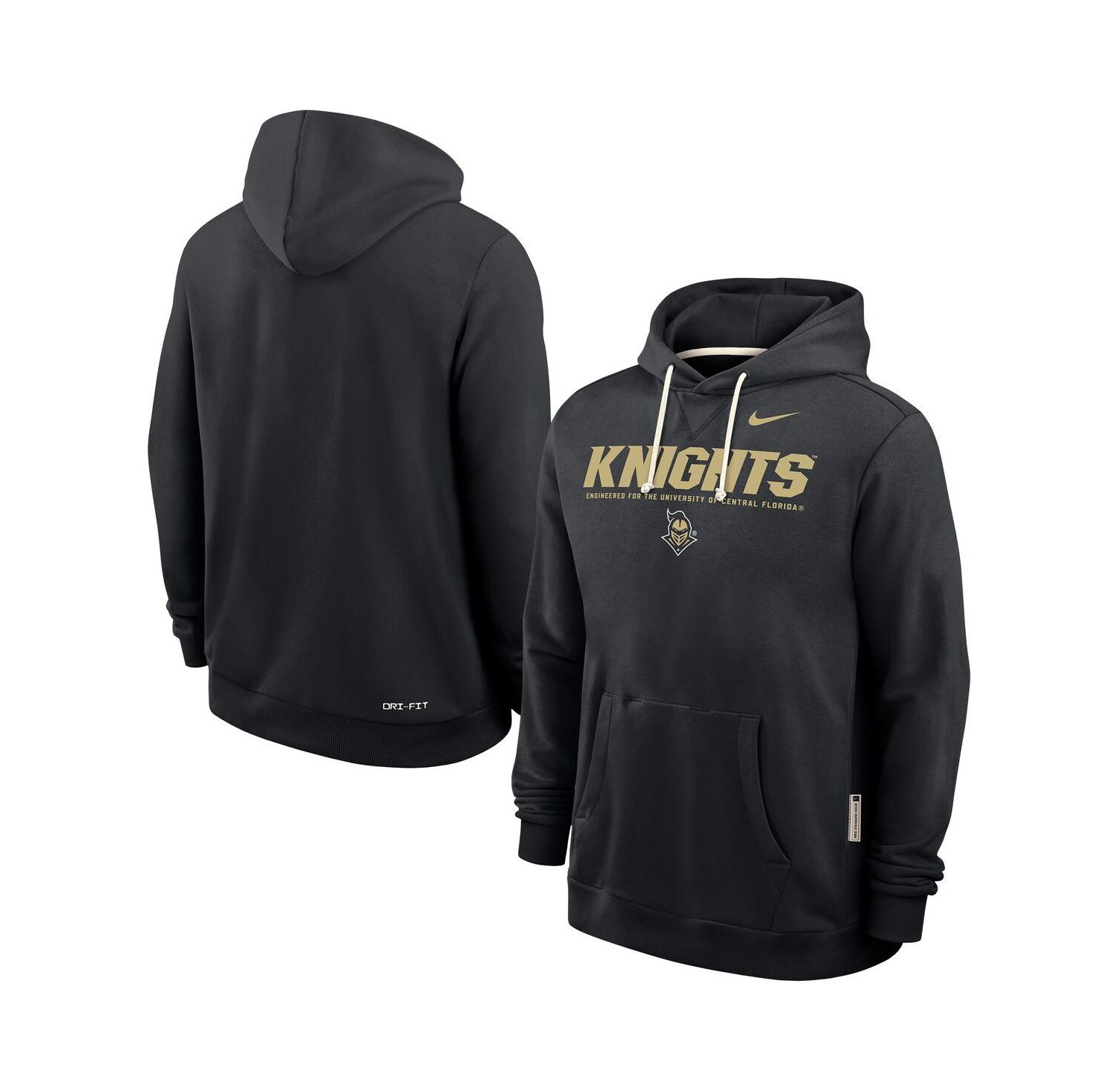 Men's Black UCF Knights 2025 Sideline Dri-FIT Hoodie