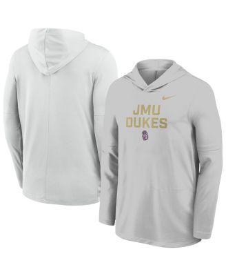 Nike - Men's Gray James Madison Dukes Sideline Dri-FIT Lightweight Sweatshirt